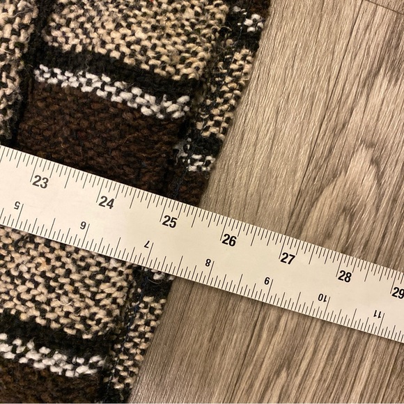 Y2K VTG Frank’s Knit Hoodie L Measurement Good Condition Brn - Picture 6 of 8